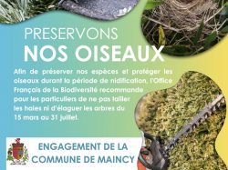 PRESERVONS NOS OISEAUX